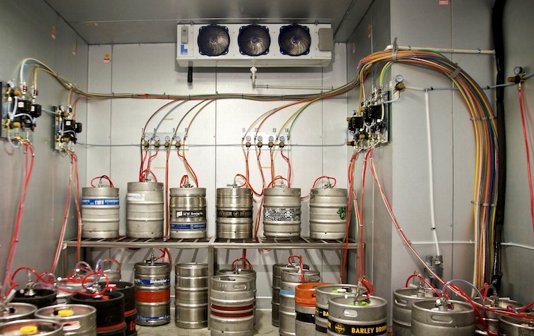 evap coil in walk-in cooler